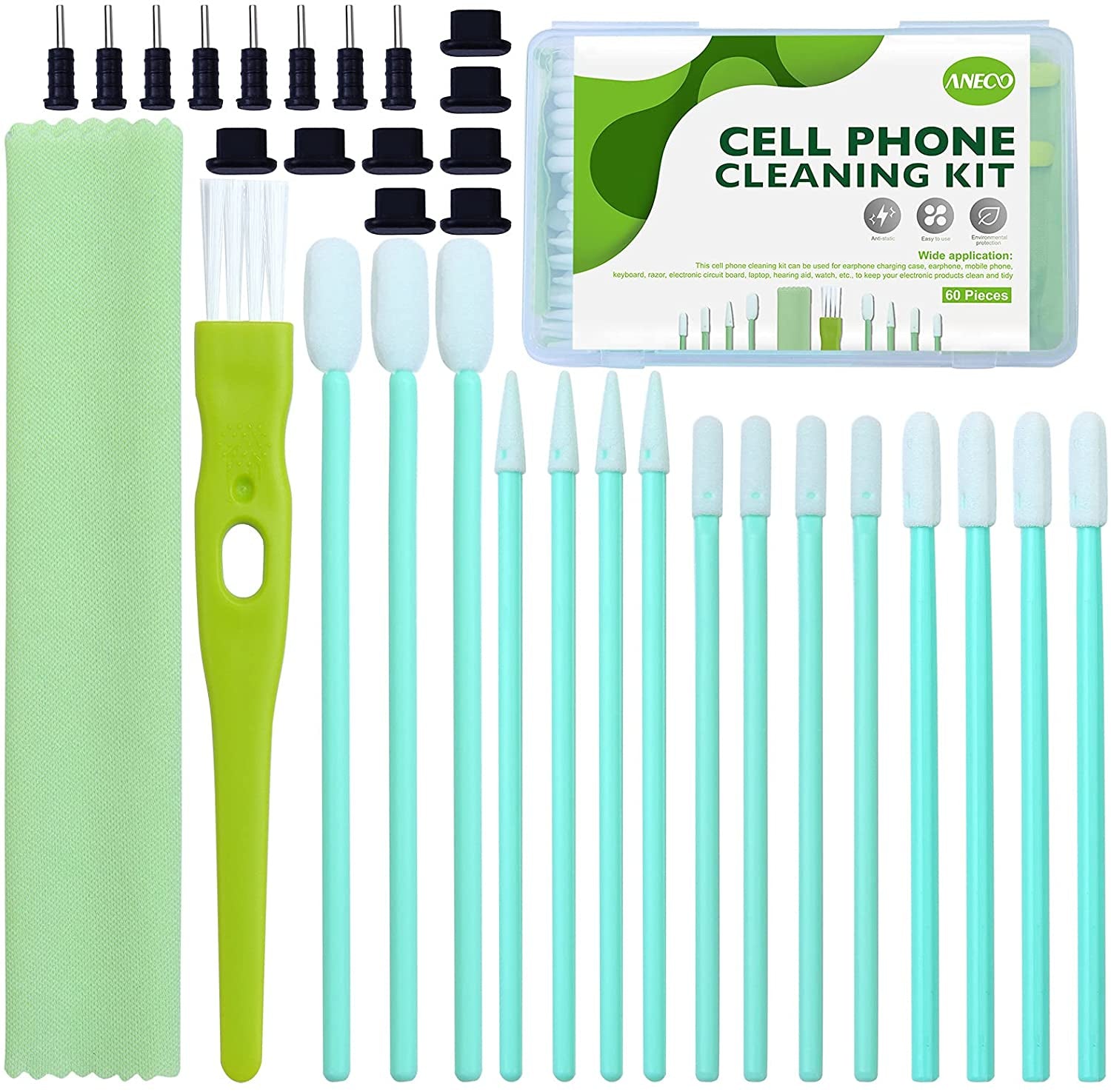 60 Pieces Cell Phone Cleaning Kit