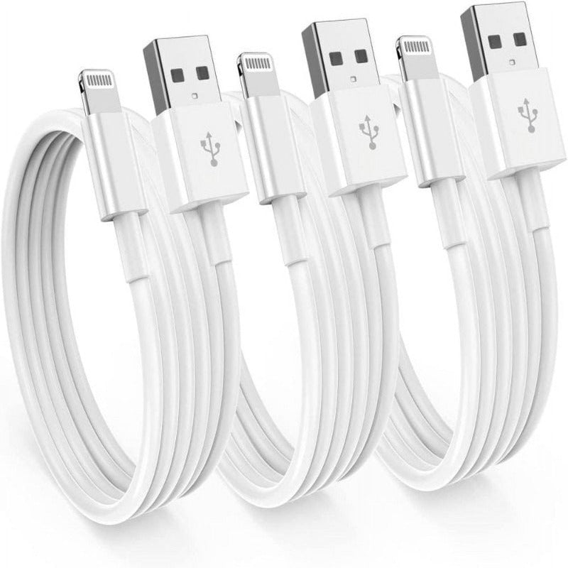 3 Pack Iphone Charger Cables 6Ft - USB a to Lightning Cable