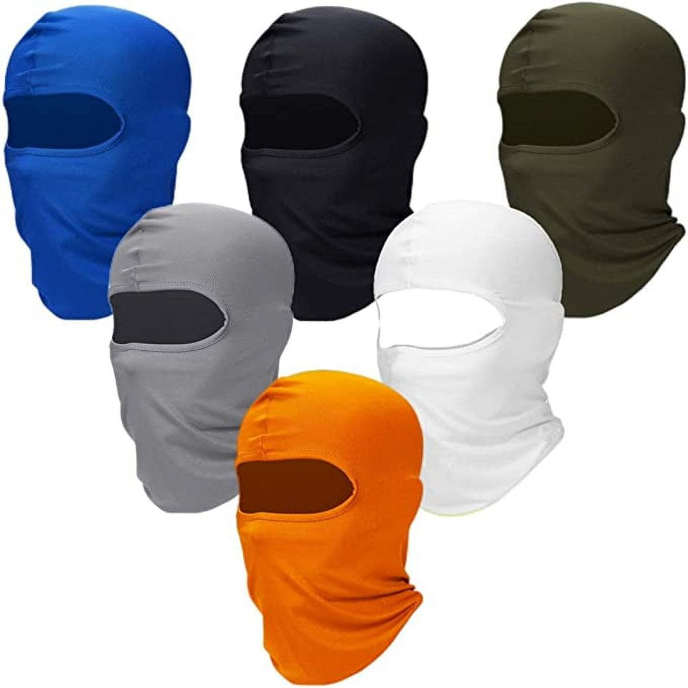 6 Pack Ski Masks - Balaclava Face Masks - Outdoor Full Cover Protection